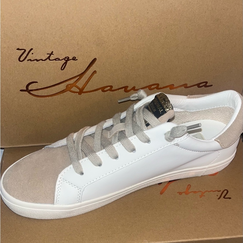 Vintage Havana Sneakers -EXCEL SPARKLE WHITE/BEIGE- size 11